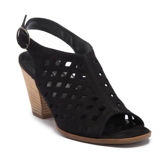 $400 PAUL GREEN Diamond Perforated Sandal Bootie SHOES Cayanne BLACK 9 (TPO19.5) - Picture 1 of 7